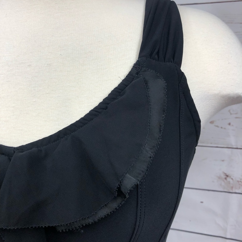 WHBM Black Ruffle Tank‎ - Picture 4 of 8